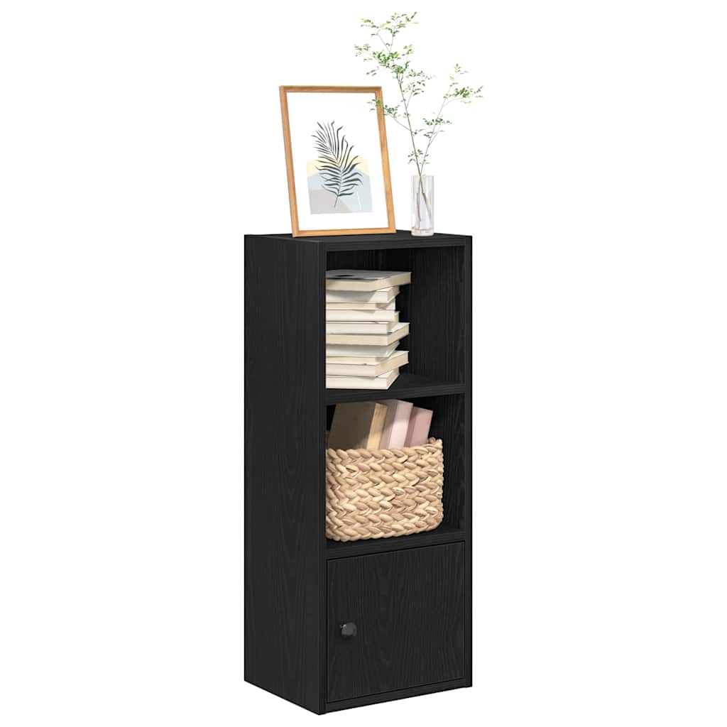 Vidaxl boekenkast 31x24x77 cm bewerkt hout zwart eikenkleurig