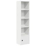 Vidaxl boekenkast 31x24x127 cm bewerkt hout wit