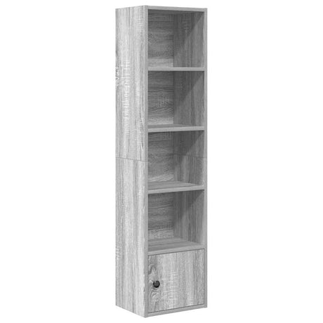 Vidaxl boekenkast 31x24x127 cm bewerkt hout grijs sonoma eikenkleurig