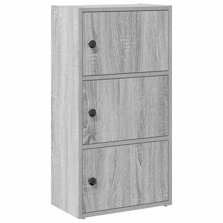 Vidaxl boekenkast 40x24x77 cm bewerkt hout grijs sonoma eikenkleurig