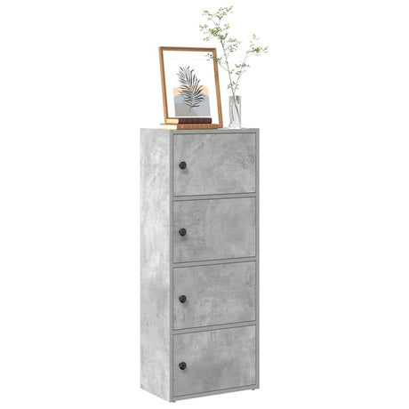 Vidaxl boekenkast 40x24x102 cm bewerkt hout betongrijs