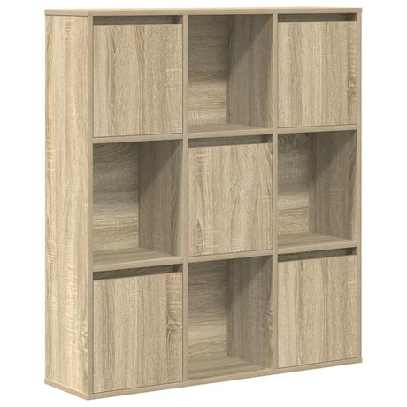 Vidaxl boekenkast 89x24x101,5 cm bewerkt hout sonoma eikenkleurig