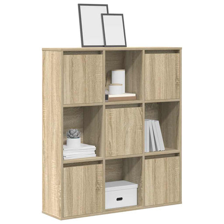 Vidaxl boekenkast 89x24x101,5 cm bewerkt hout sonoma eikenkleurig