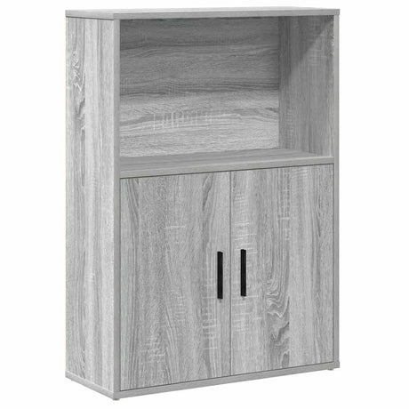 Vidaxl boekenkast 60x24x85 cm bewerkt hout grijs sonoma eikenkleurig