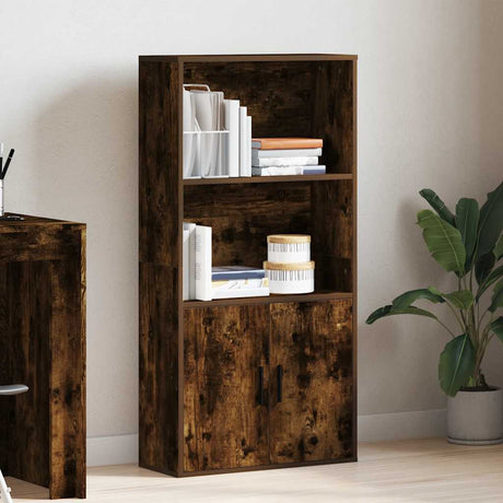 Vidaxl boekenkast 60x24x120 cm bewerkt hout gerookt eikenkleurig