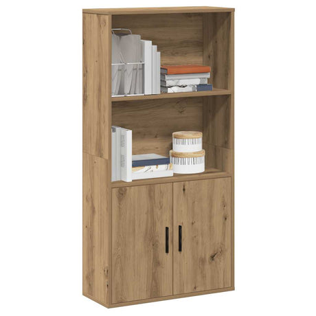 Vidaxl boekenkast 60x24x120 cm bewerkt hout artisanaal eikenkleurig