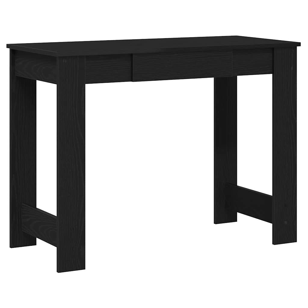 Vidaxl bureau 100x45x75 cm bewerkt hout zwart