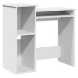 Vidaxl bureau met schappen 84x40x78 cm bewerkt hout wit