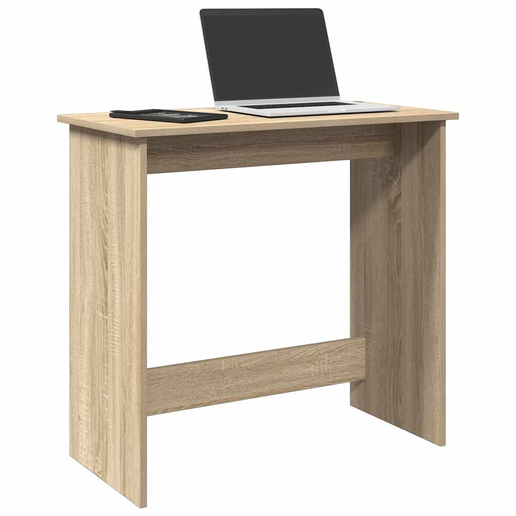 Vidaxl bureau 80x40x75 cm bewerkt hout sonoma eikenkleurig