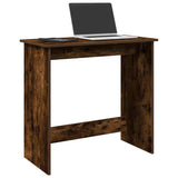 Vidaxl bureau 80x40x75 cm bewerkt hout gerookt eikenkleurig