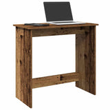 Vidaxl bureau 80x40x75 cm bewerkt hout oud houtkleurig