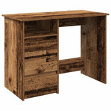 Vidaxl bureau 102x50x75 cm bewerkt hout oud houtkleurig