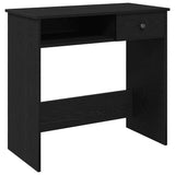 Vidaxl bureau 80x40x75 cm bewerkt hout zwart