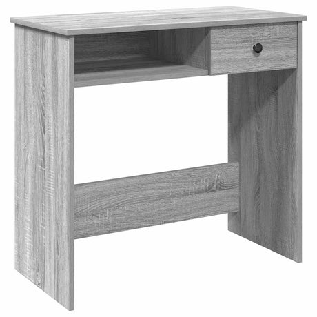 Vidaxl bureau 80x40x75 cm bewerkt hout grijs sonoma eikenkleurig