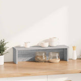 Vidaxl keukenrek stapelbaar 50x15x16cm bewerkt hout grijs sonoma eiken