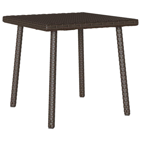 Vidaxl tuin salontafel rechthoekig 40x40x37 cm poly rattan bruin