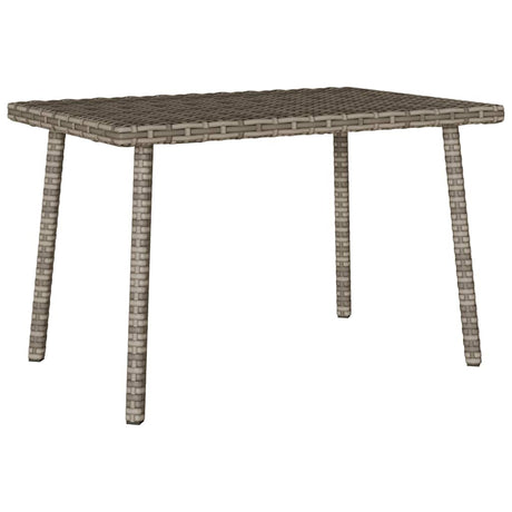 Vidaxl tuin salontafel rechthoekig 60x40x37 cm poly rattan grijs