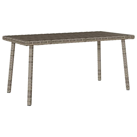 Vidaxl tuin salontafel rechthoekig 80x40x37 cm poly rattan grijs