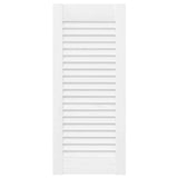Vidaxl kastdeuren louvredesign 4 st 61,5x29,5 cm wit