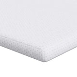 Vidaxl matrastopper wit 90 x 190 cm jacquard stof