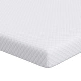 Vidaxl matrastopper wit 120 x 200 cm jacquard stof