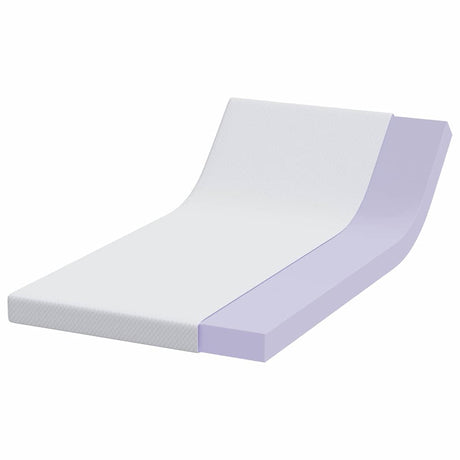 Vidaxl matrastopper wit 120 x 200 cm jacquard stof