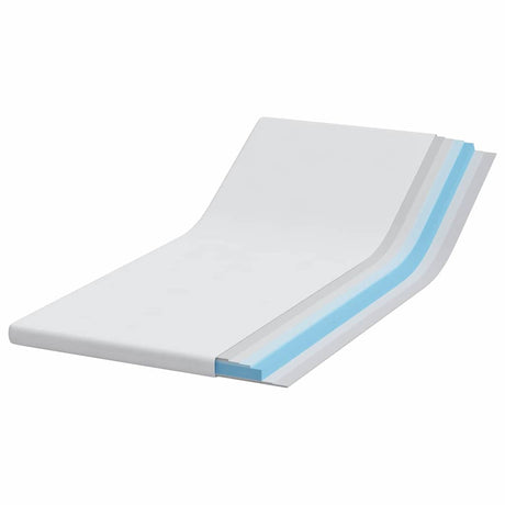 Vidaxl matrastopper wit 120 x 200 cm jacquard stof
