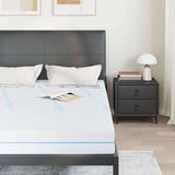 Vidaxl matras medium stevig 140 x 190 cm wit