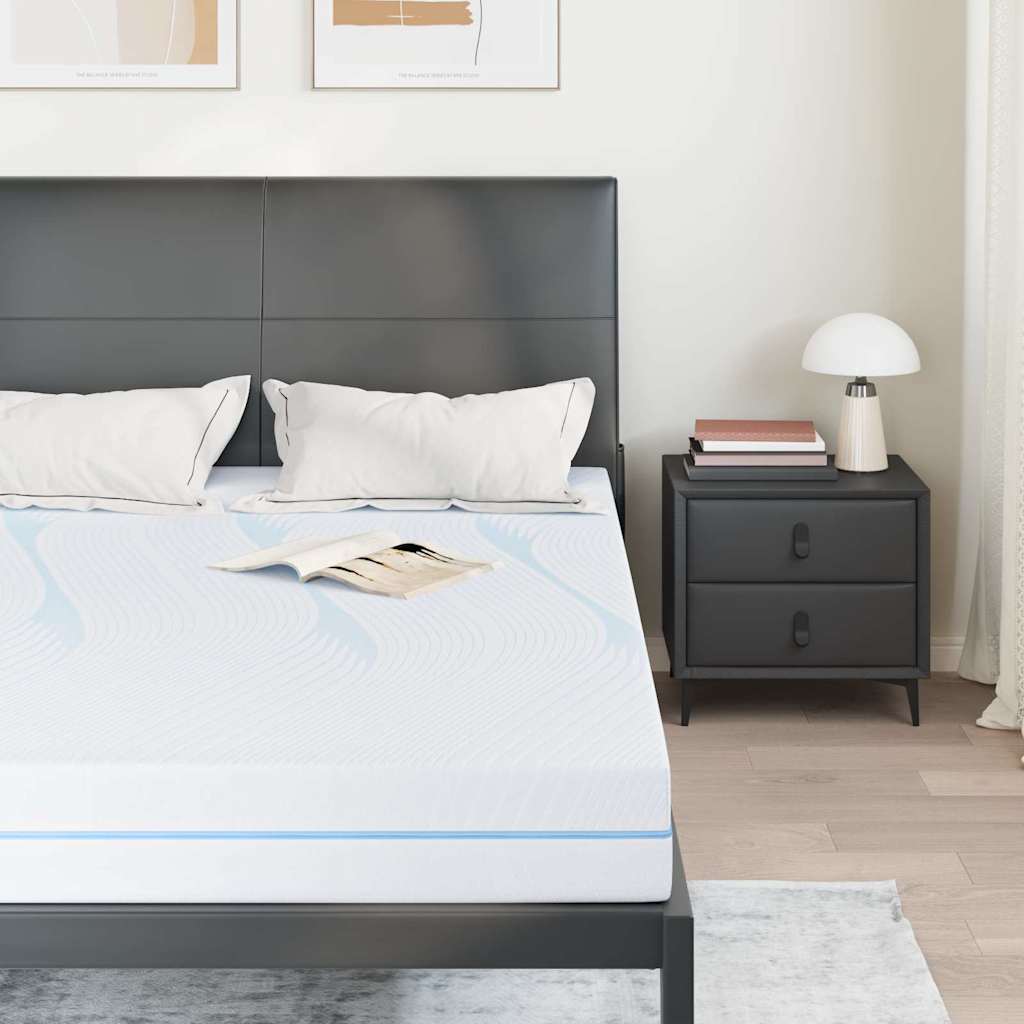 Vidaxl matras medium stevig 160 x 200 cm wit