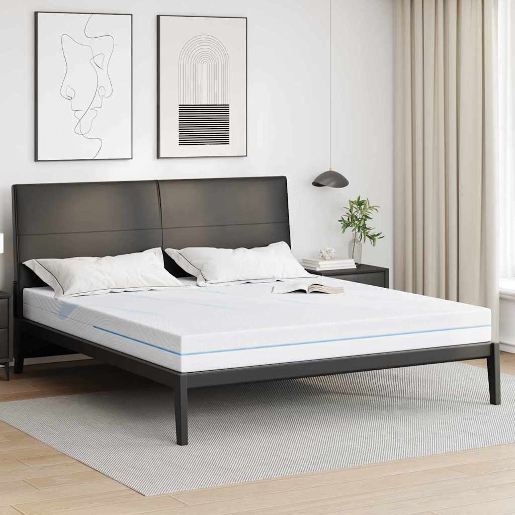 Vidaxl matras medium stevig 200 x 200 cm wit