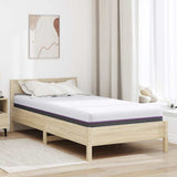 Vidaxl traagschuimmatras medium 90 x 200 cm wit en grijs