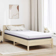 Vidaxl traagschuimmatras medium 100 x 200 cm wit en grijs
