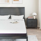 Vidaxl traagschuimmatras medium 160 x 200 cm wit en grijs