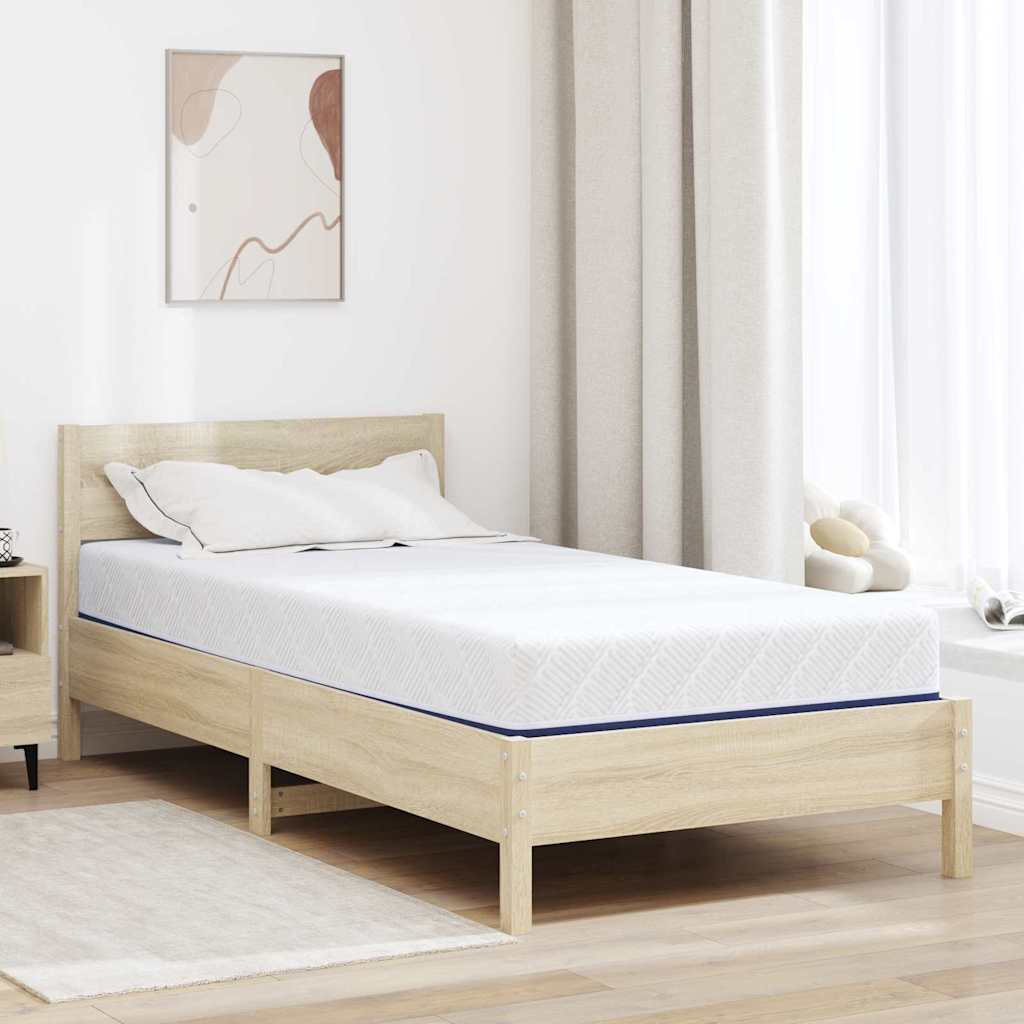 Vidaxl matras wit en blauw 90 x 190 cm jacquard stof