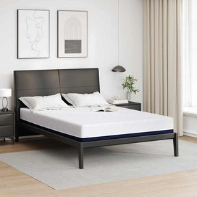 Vidaxl matras wit en blauw 140 x 190 cm jacquard stof