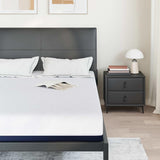 Vidaxl matras wit en blauw 160 x 200 cm jacquard stof