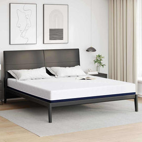 Vidaxl matras wit en blauw 180 x 200 cm jacquard stof