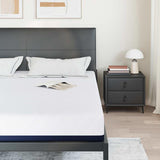 Vidaxl matras wit en blauw 200 x 200 cm jacquard stof