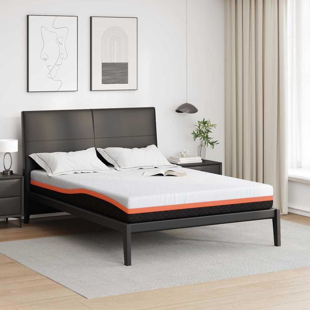 Vidaxl matras wit en zwart 140 x 190 cm jacquard stof