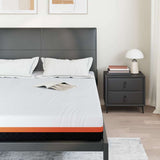 Vidaxl matras wit en zwart 140 x 190 cm jacquard stof