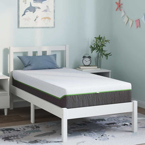 Vidaxl matras wit en grijs 80 x 160 cm jacquard stof