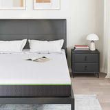 Vidaxl matras medium zacht 140 x 200 cm wit en grijs