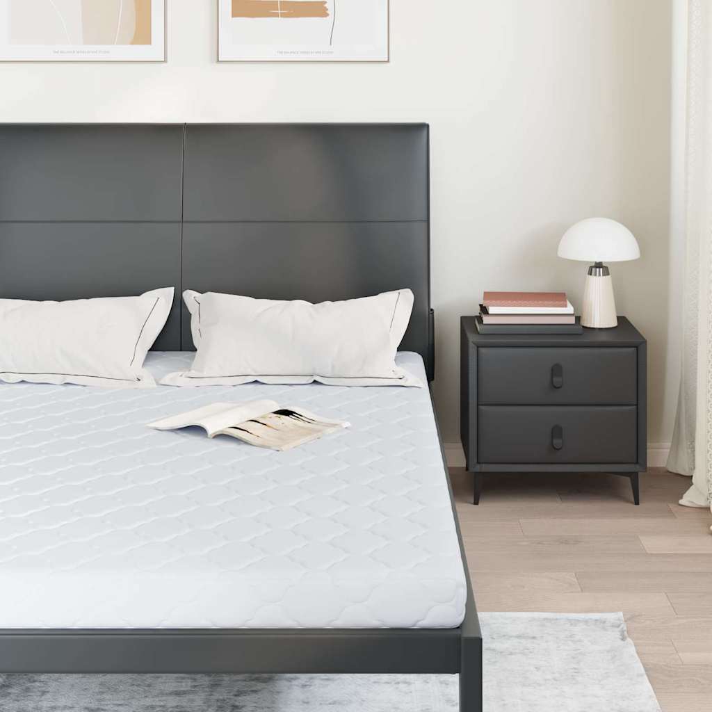 Vidaxl matras medium stevig 140 x 190 cm wit