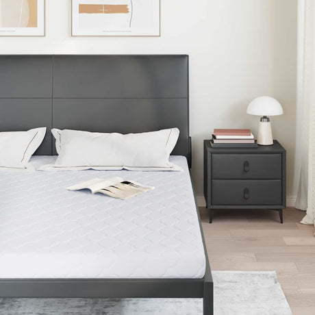 Vidaxl matras wit 200 x 200 cm jacquard stof