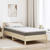 Vidaxl kokos topper wit 90 x 200 cm jacquard stof