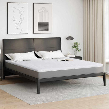 Vidaxl matrastopper wit 180 x 200 cm gebreide stof