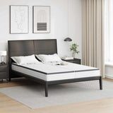 Vidaxl matras 2 st medium zacht 70 x 200 cm wit en grijs