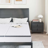 Vidaxl matras 2 st medium zacht 70 x 200 cm wit en grijs