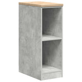 Vidaxl garagekast 30x51x85 cm massief grenenhout betongrijs
