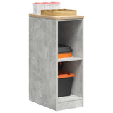 Vidaxl garagekast 30x51x85 cm massief grenenhout betongrijs